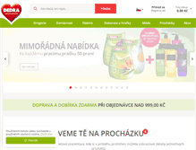 Tablet Screenshot of dedra.cz